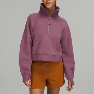 Lululemon scuba funnel neck vintage plum
